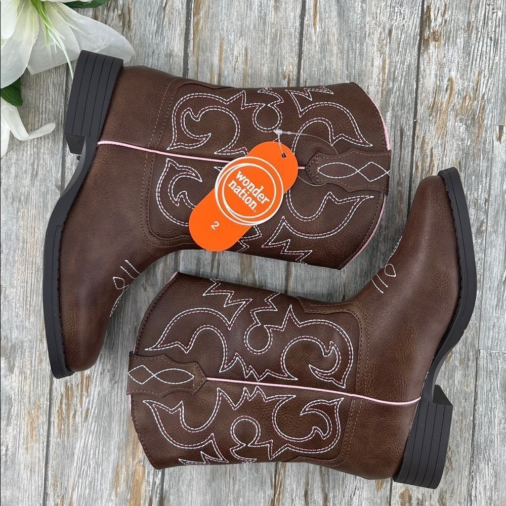 Little Girls Western Cowgirl Boots Shoes Size 2